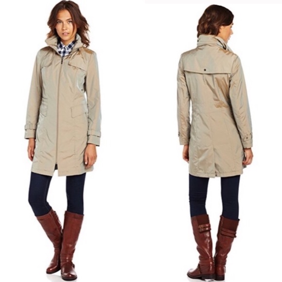 Cole Haan Jackets & Blazers - Cole Haan Rain Jacket Zip Hoodie Topaz packable